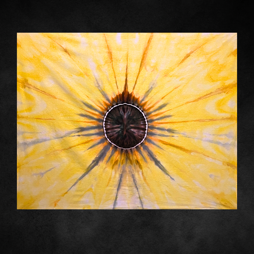 Tie dye Sunflower tapestry