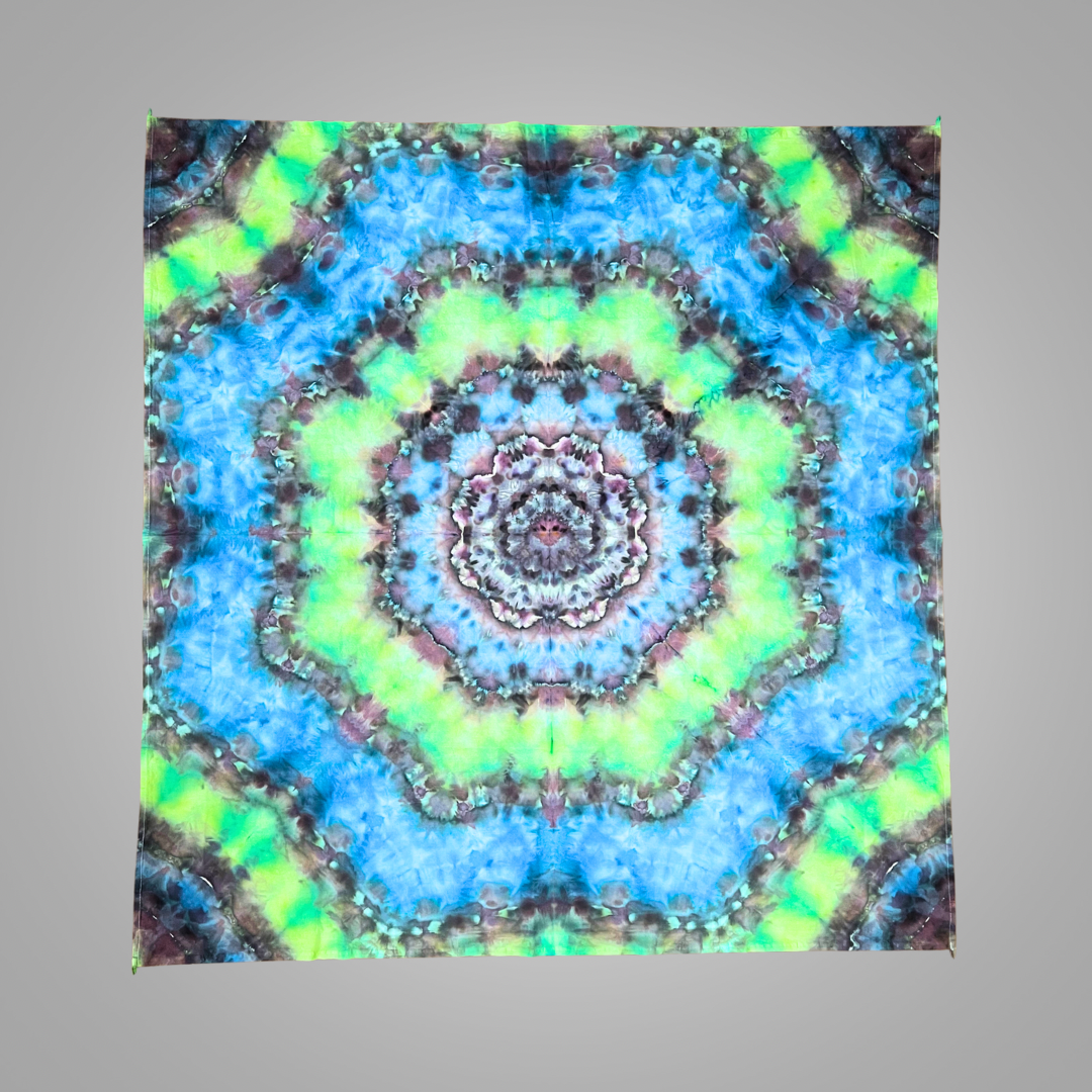 Tie dye mandala tapestry