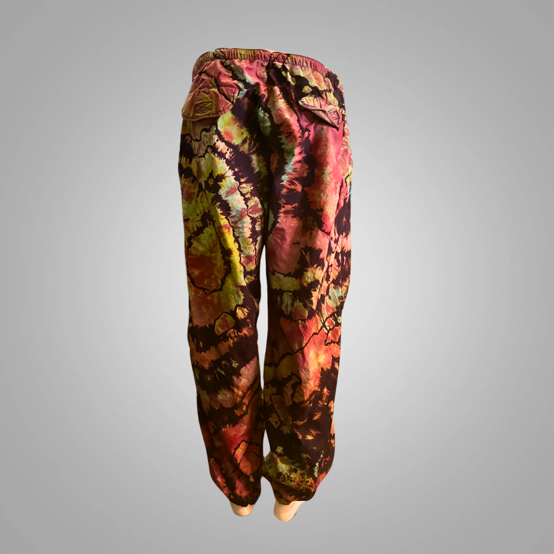 Medium tie dye parachute pants