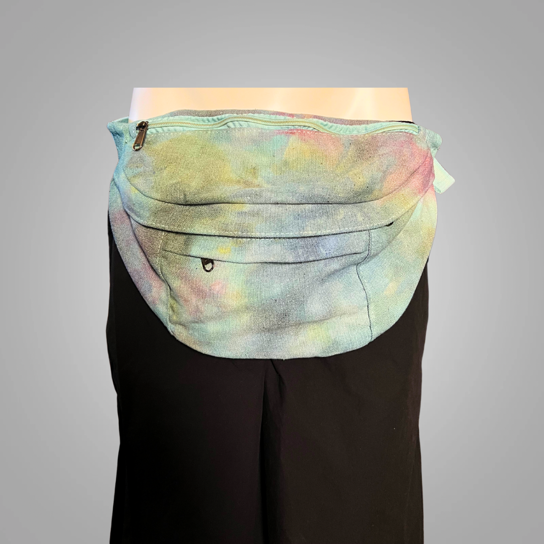 Tie dye belly belt bag