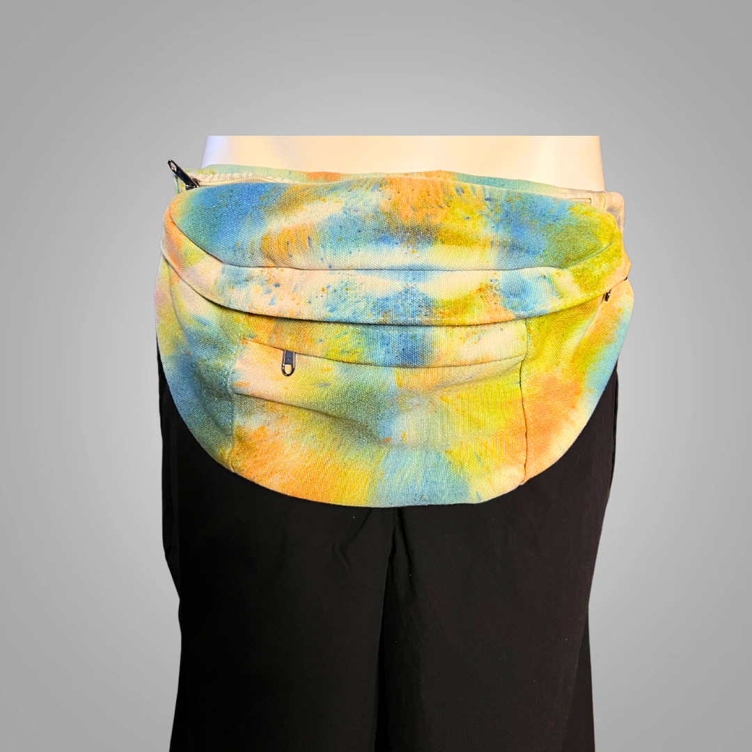 Tie dye belly belt bag