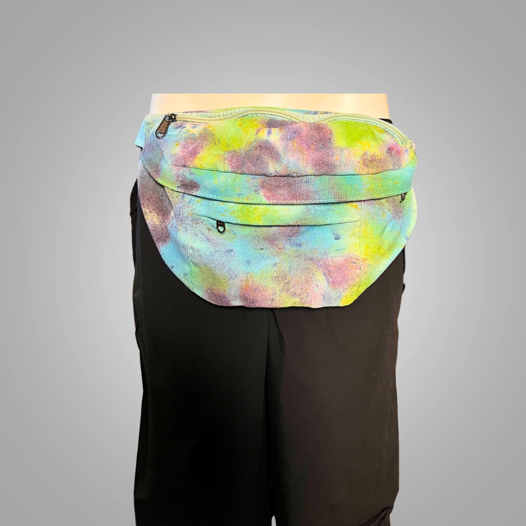 Tie dye belly belt bag