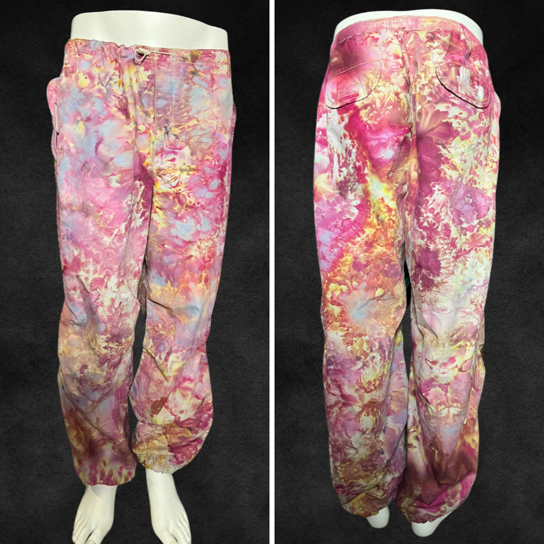 Medium tie dye parachute pants