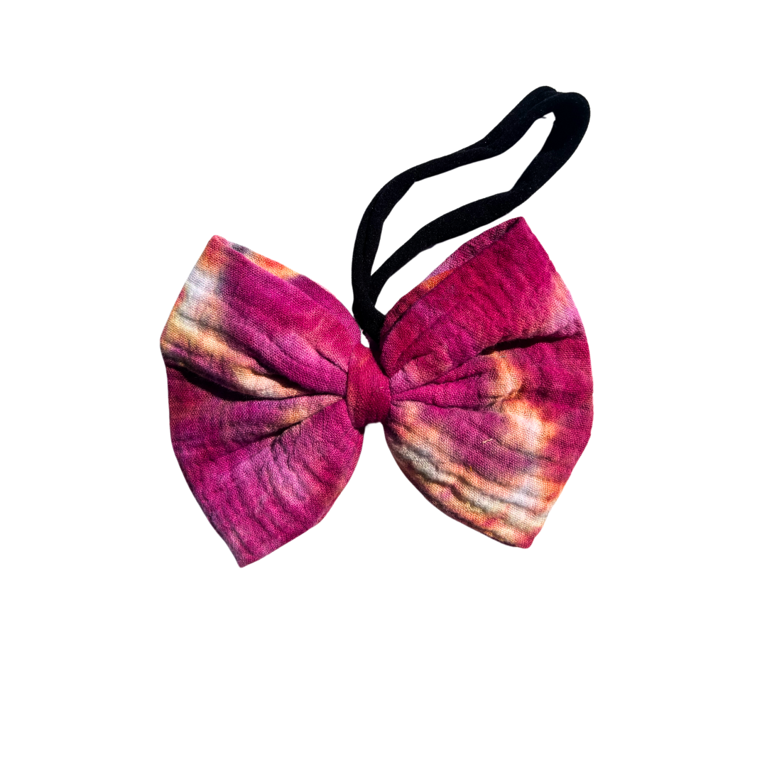 Tie dye headband bows