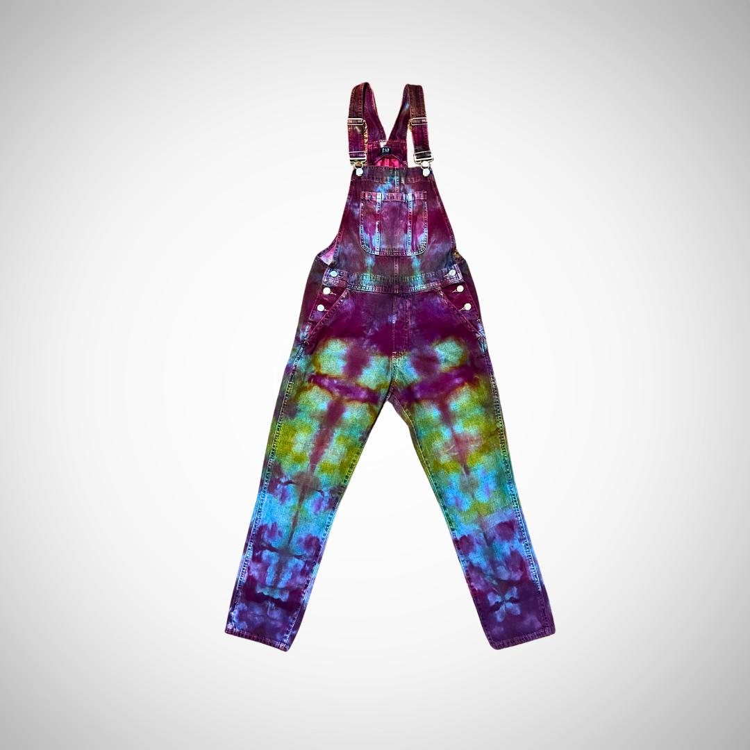 Tie dye overalls