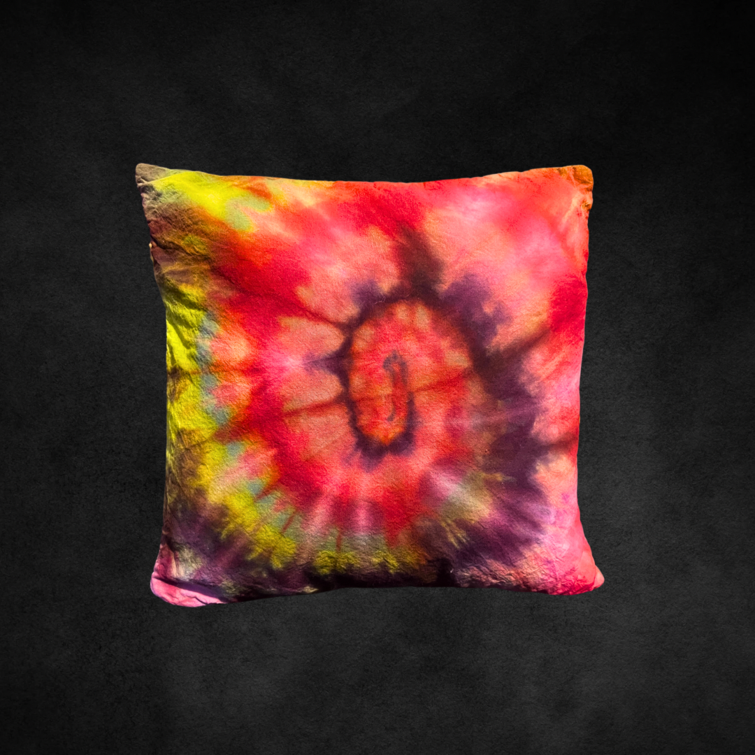 Tie dye throw pillows