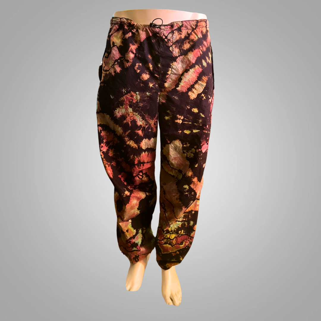 Medium tie dye parachute pants
