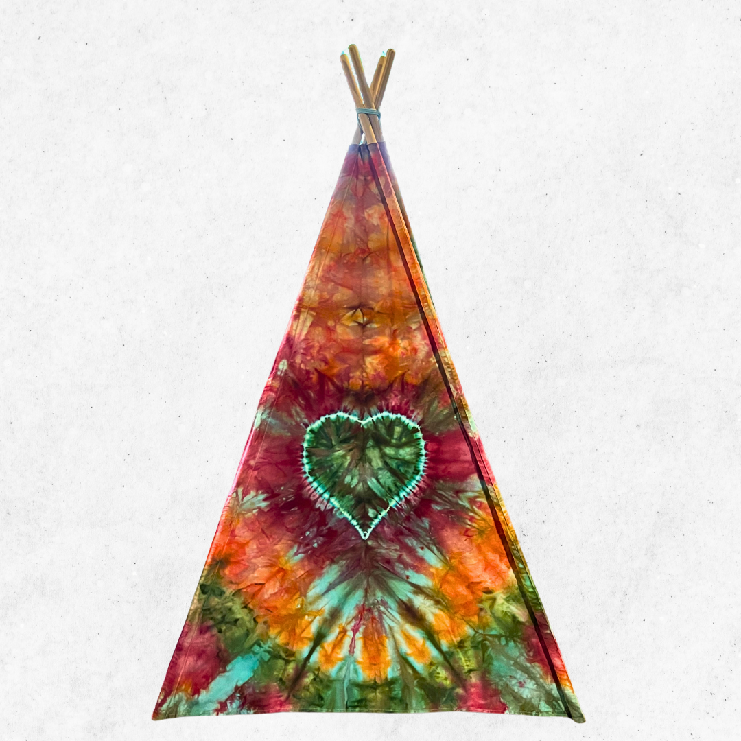 Kids tie dye play tent