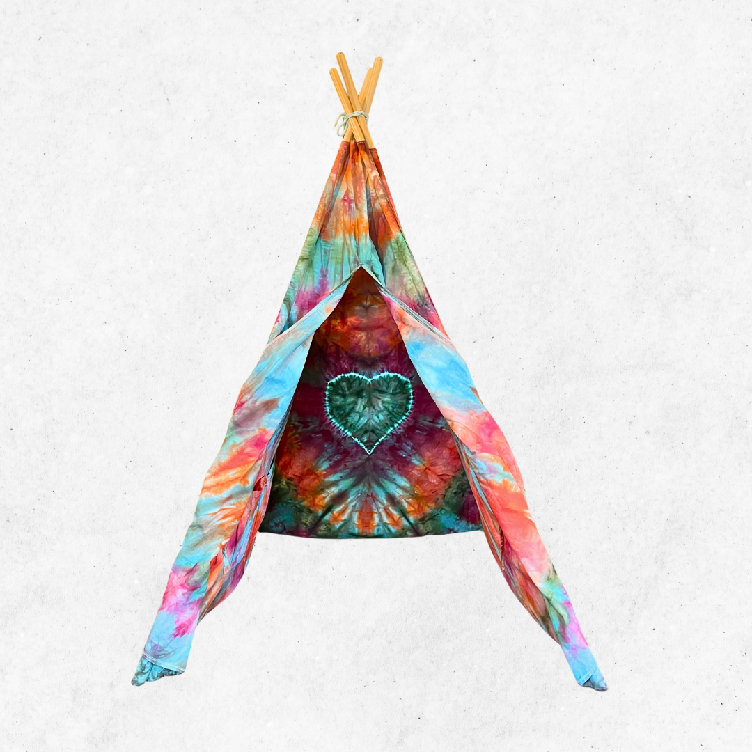 Kids tie dye play tent