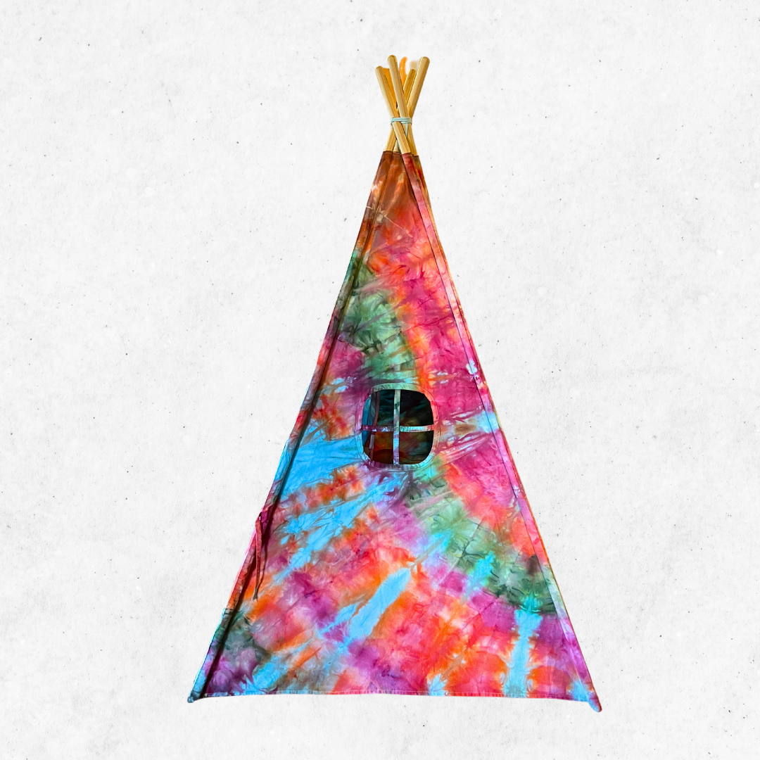Kids tie dye play tent