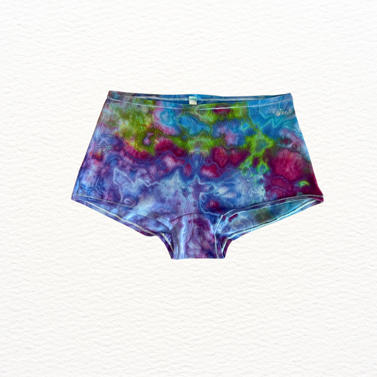 Large tie dye boy shorts