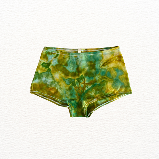 Large tie dye boy shorts