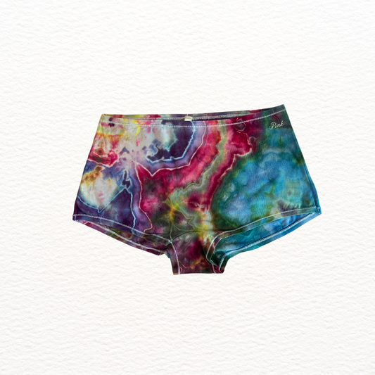 XL tie dye boy shorts