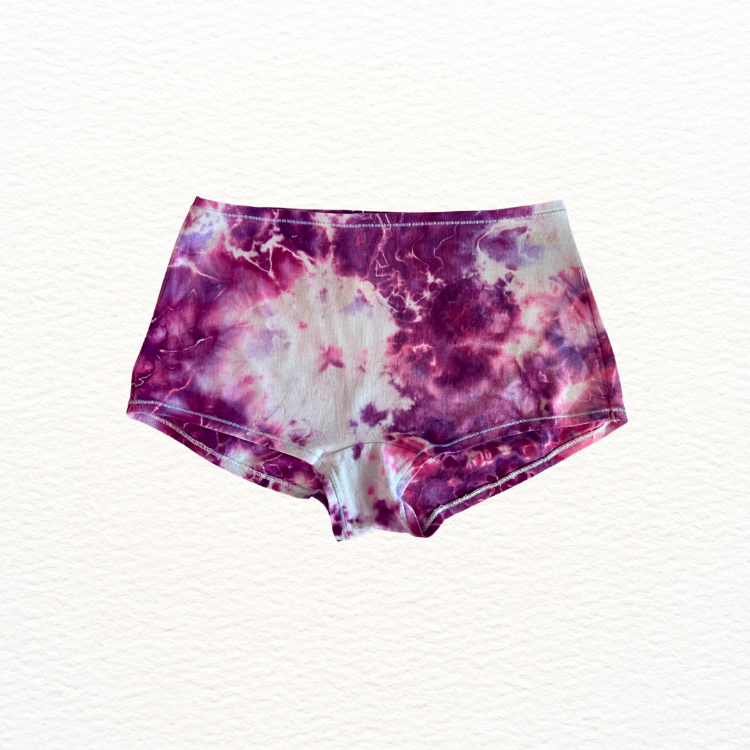 XL tie dye boy shorts