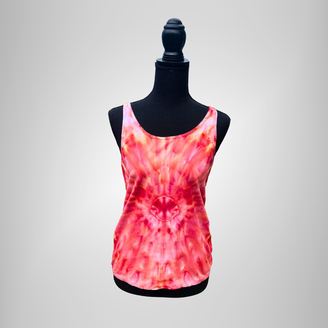 Large tie dye tank top