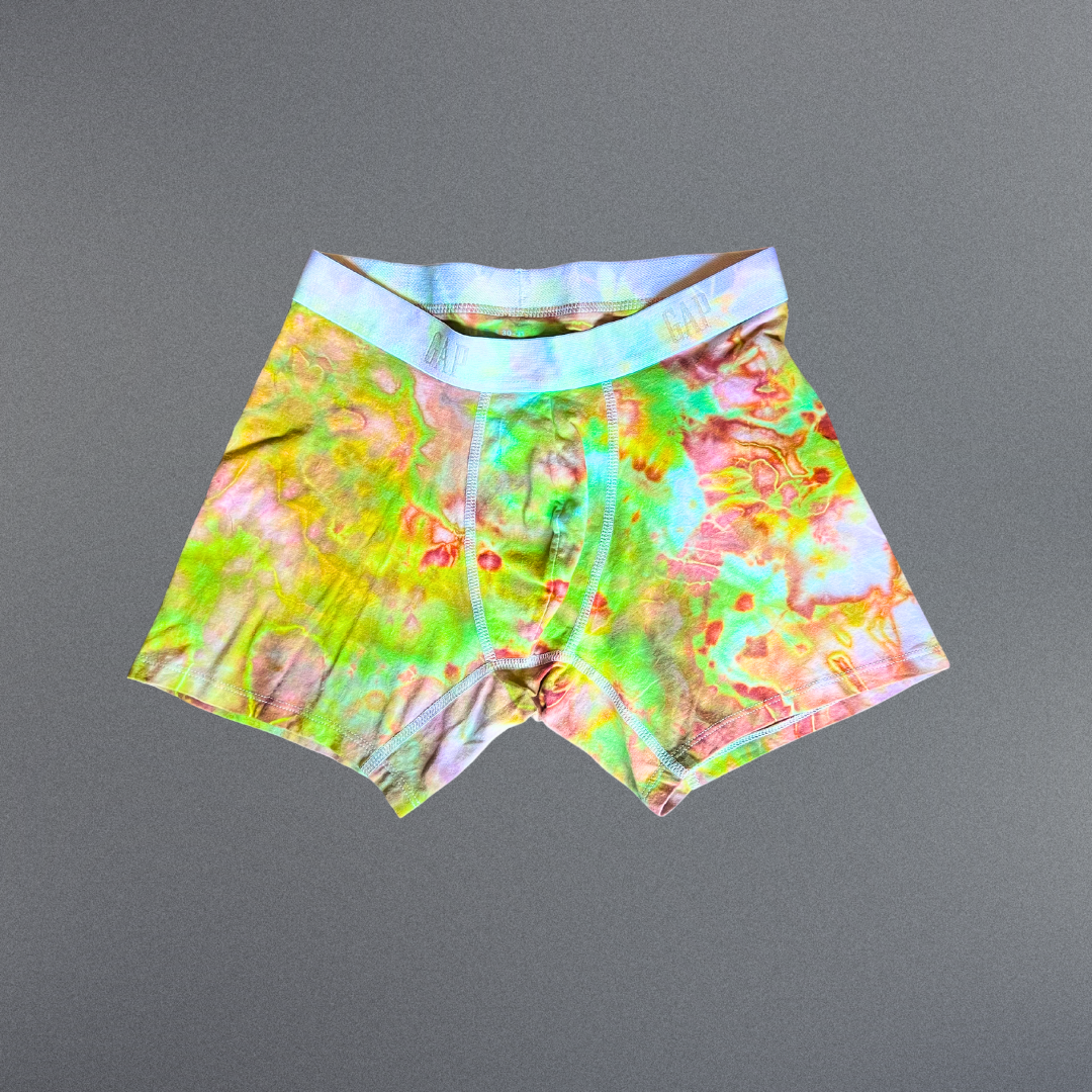 Small tie dye boxer briefs