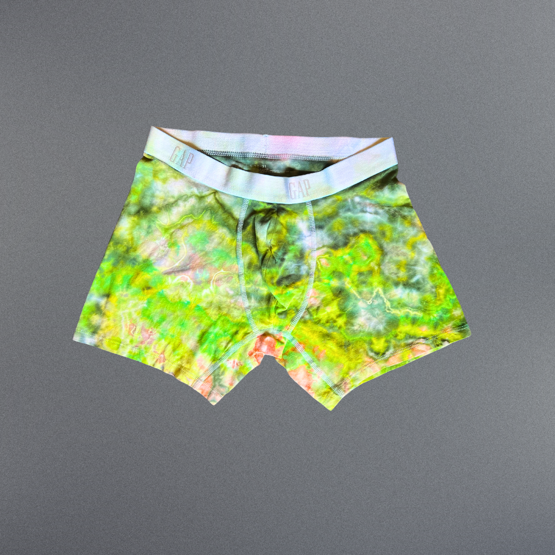 Small tie dye boxer briefs