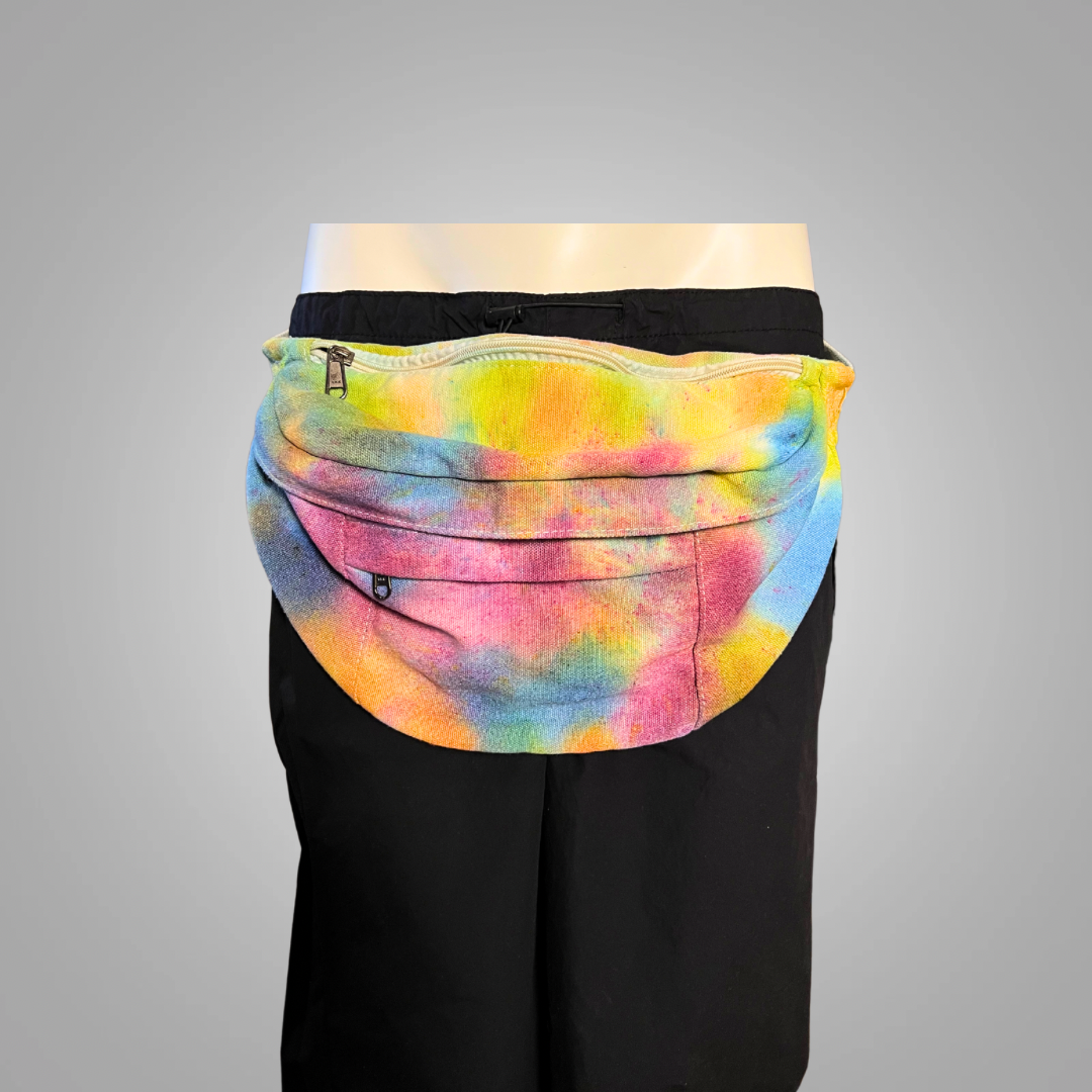 Tie dye belly belt bag