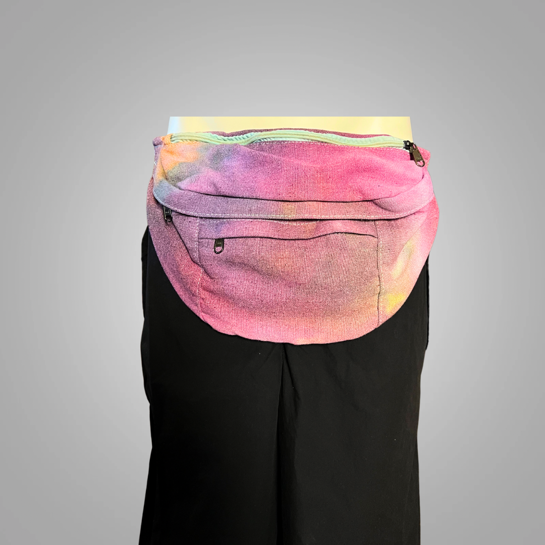 Tie dye belly belt bag