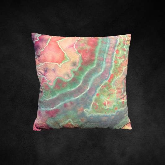 Tie dye throw pillow