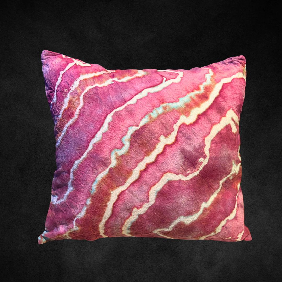 Tie dye throw pillows