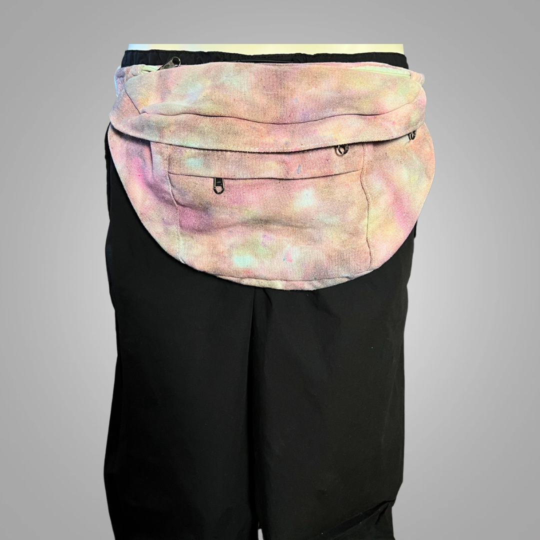 Tie dye belly belt bag