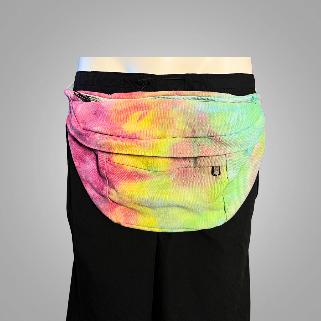 Tie dye belly belt bag